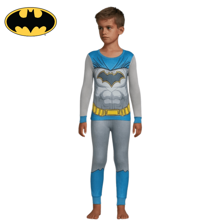 Batman Boys Pajamas Long Sleeve Batman DC Kids Sleepwear 2 Piece Set Walmart