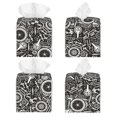 thumbnail image 2 of Yiaed Bicycles Parts Print Tissue Box Cover, PU Leather Decorative Organizer for Tabletop, Bathroom, Car, Office Creative Decorative, 2 of 7