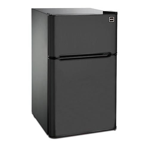 RCA 3.2 CU FT 2 Door Fridge with Top Freezer - Black