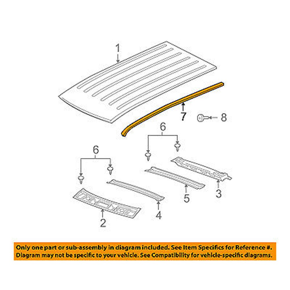 Jeep CHRYSLER OEM Grand CherokeeRoof Weatherstrip Weather Strip Left