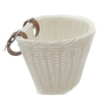 thumbnail image 2 of koolsoo Kids Bike Basket Front Handlebar Basket Handwoven Multi Purpose Fits Most Bikes White, 2 of 9