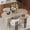 Ancient White, variant on S-HOME Extendable Dining Table 55.12-70.87 Inches Suitable for Dining Rooms and Living Spaces