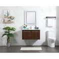 thumbnail image 6 of 36 inch single bathroom vanity in walnut with backsplash, 6 of 8
