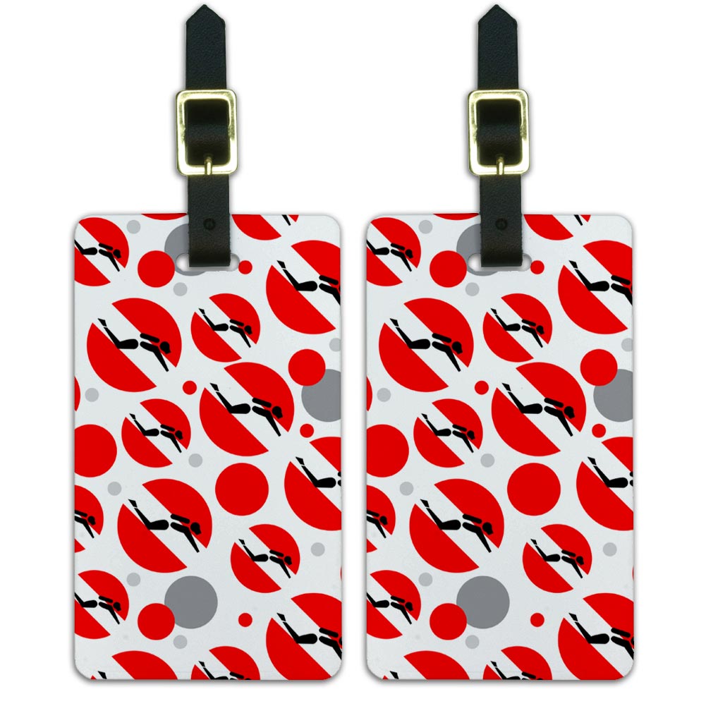 Graphics and More Diving Flag Scuba Symbol Luggage Suitcase CarryOn ID