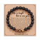 thumbnail image 1 of Con tarjeta Pulsera de cuentas de piedra de cebra en polvo de 8 mm, regalo navideño, pulsera de cuentas de amistad y amor para hombres y mujeres, 1 of 6