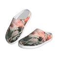 thumbnail image 2 of Disketp Tropical With Flamingos Women's Men's Slippers Plush Slip-On House Slipper for Winter Indoor Soft Cushion Non-slip Fluffy Slides Slippers-13, 2 of 7