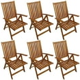 thumbnail image 2 of vidaXL 7 Piece Outdoor Dining Set Solid Acacia Wood, 2 of 5