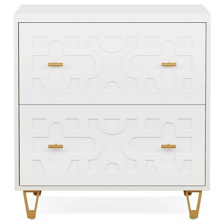 Topcobe 2-Drawer File Cabinet Modern Storage Filing Cabinet Printer Stand Modern Furniture for Indoor