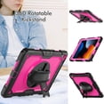 thumbnail image 4 of Case for iPad Air 3rd Generation 2019/iPad Pro 10.5 Inch 2017 with Screen Protector, 360 Degree Rotating Kickstand Hand Strap Heavy Duty Shockproof Cover with Shoulder Strap, Rose PC, 4 of 7