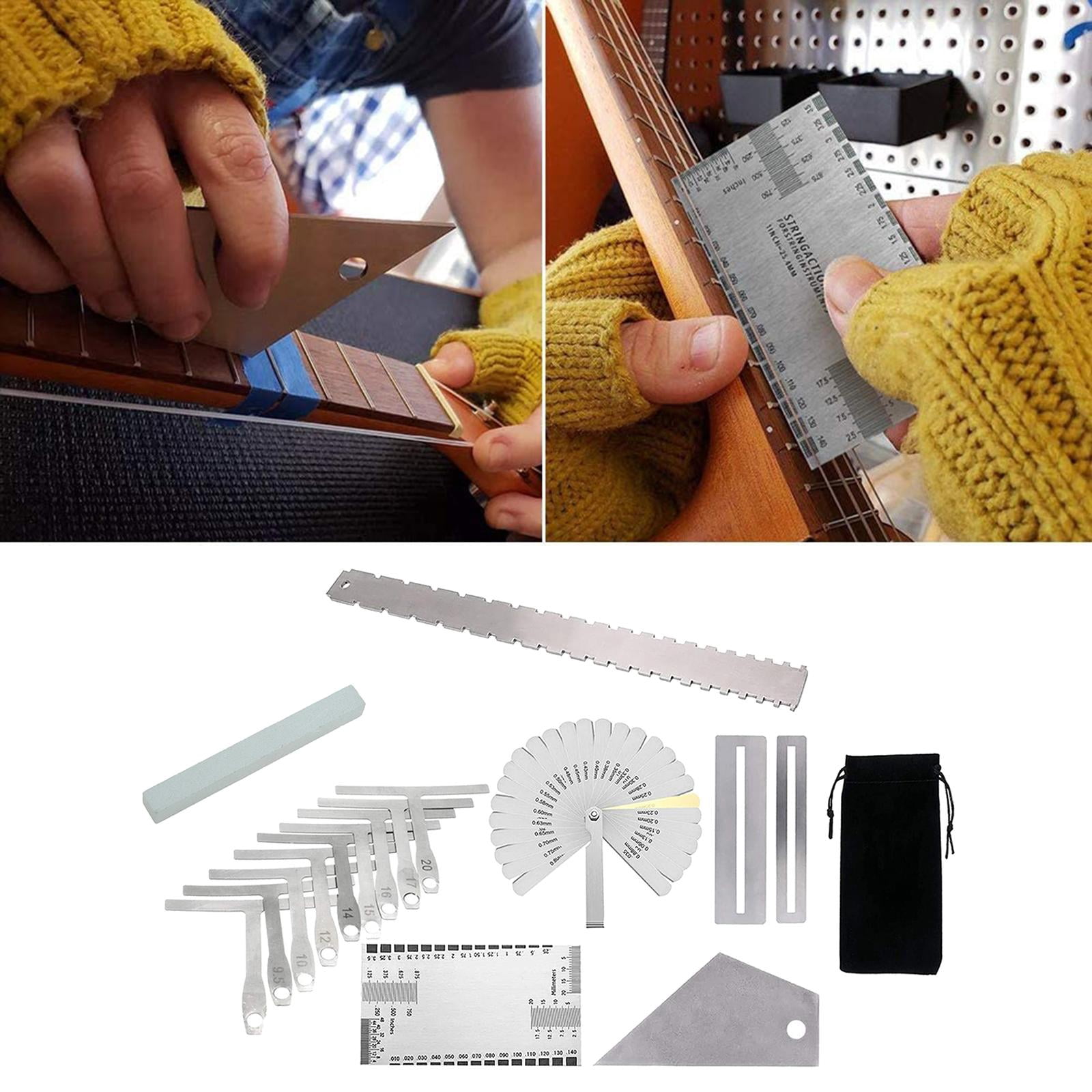 Guitar Luthier Tools String Action Ruler Luthier Measuring Gauge Guitar