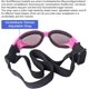thumbnail image 4 of Gafas de sol para perros Gafas de sol ajustables Correa Protección UV Impermeable para perros pequeños y medianos Rosa, 4 of 5