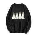 thumbnail image 4 of Lcziwo Ghost Sweatshirt Women Crew Neck Spooky Graphic Cute Sweater Happy Halloween Spooky Season Tops Long Sleeve Casual Fashion 2025 Pullover Black,S, 4 of 4