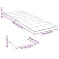thumbnail image 2 of vidaXL Patio Cushion Outdoor Garden Sun Lounger Chair Cushion Oxford Fabric, 2 of 10
