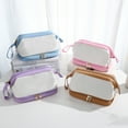 thumbnail image 3 of YOOLIFE Initial Makeup Bag for Women Travel Double Layer Cosmetic Bag Cute Makeup Bag Waterproof Toiletry Bag Personalized Gifts for Women, 3 of 8