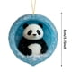 thumbnail image 3 of Adornos acrílicos con estampado de animales navideños | Adornos navideños de doble cara para árbol de Navidad | Regalos colgantes de 8 x 8 cm para familiares y compañeros de trabajo, 3 of 5