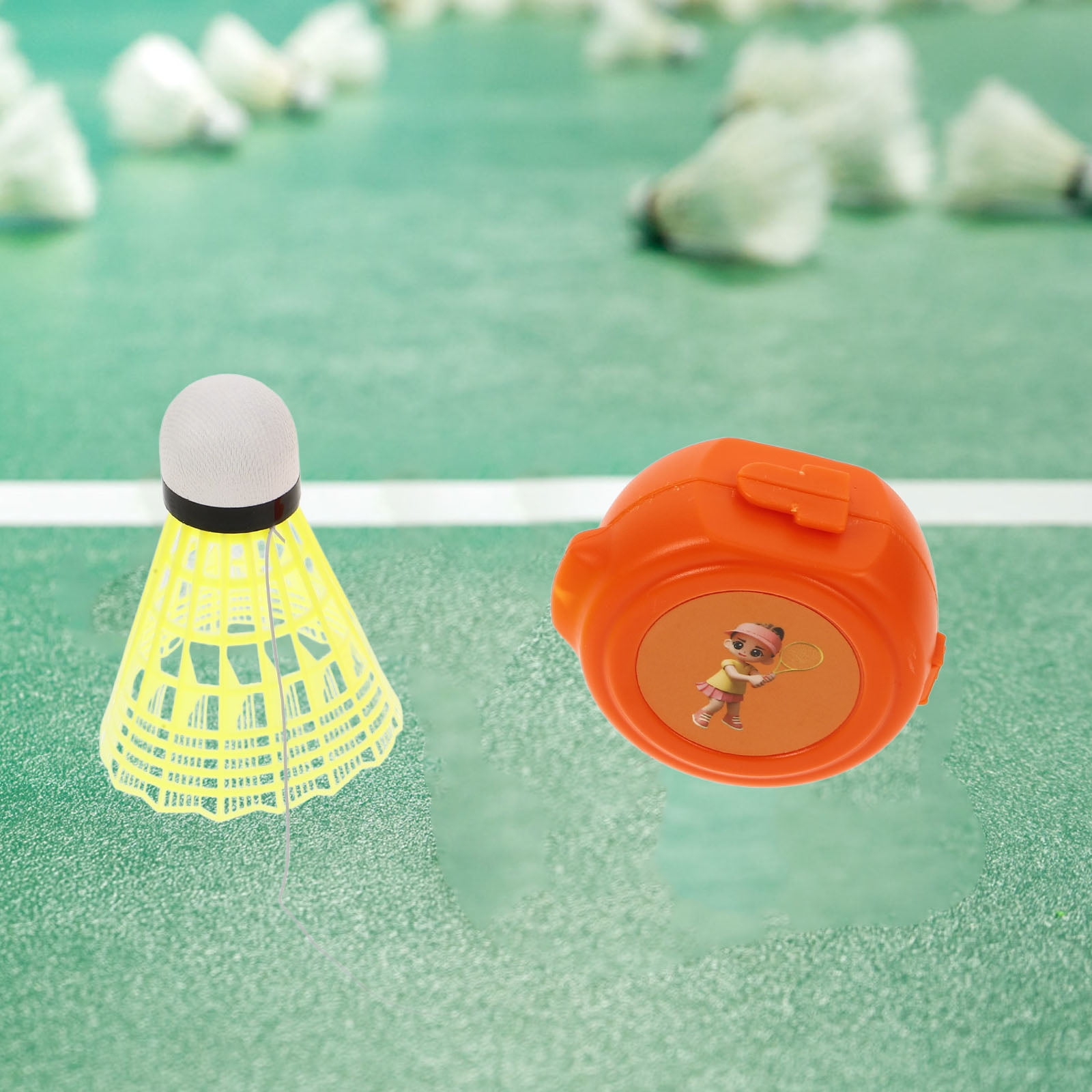 FRCOLOR 2 Sets Badminton Trainer Rebound Swing Trainer Badminton Training Tool for Single Player Practice and Skill Improvement