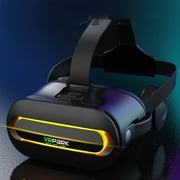 GJX VR Headset,Immersive VR Gaming with 360° Eye Protection,Built-In Headphones VR Accessories,White