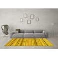 thumbnail image 3 of Ahgly Company Indoor Rectangle Abstract Yellow Modern Area Rugs, 2' x 3', 3 of 4