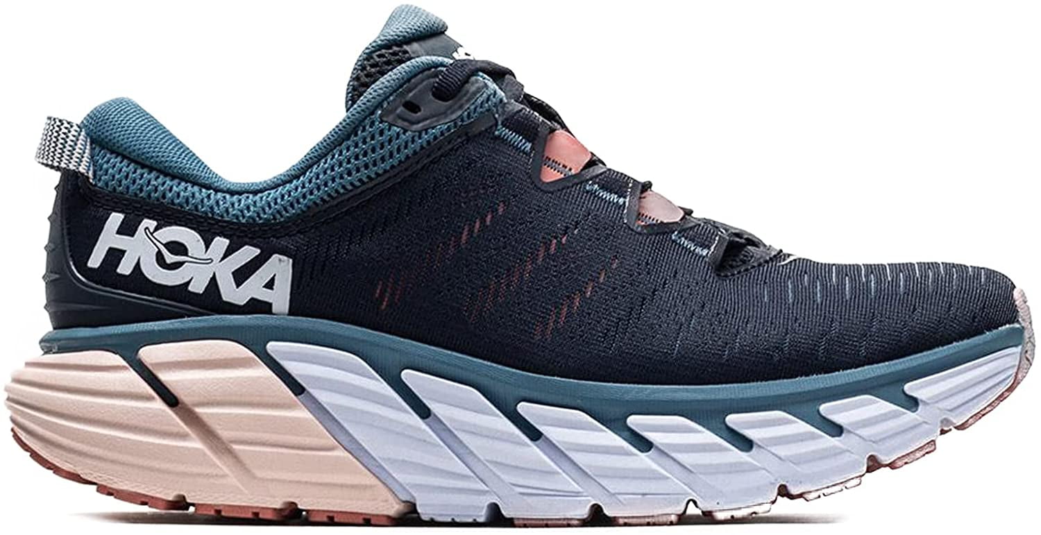 HOKA ONE ONE Womens Gaviota 3 Textile Synthetic Trainers 6 Wide Ombre ...