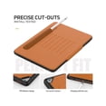 thumbnail image 4 of Magnetic Stand Case for iPad 6th / 5th Generation - [Multiple Angles] Shockproof Protective Cover with Pencil Holder & Card Slot,Auto Wake Sleep for iPad 9.7 inch 2018 2017/Pro 9.7/Air 2 Brown, 4 of 7