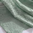 thumbnail image 3 of YiJuHui Lace Curtains for Windows Woven Textured Valance Water Repellent Bathroom Window Covering Floral Crochet Privacy Sheer Curtain Set with Rod Pocket for Kitchen Living Room Bedroom Decor, 3 of 6
