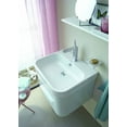 thumbnail image 2 of Duravit 071050-1Hole Happy D.2 20" Ceramic Vanity Top - White with WonderGliss / Glazed, 2 of 2