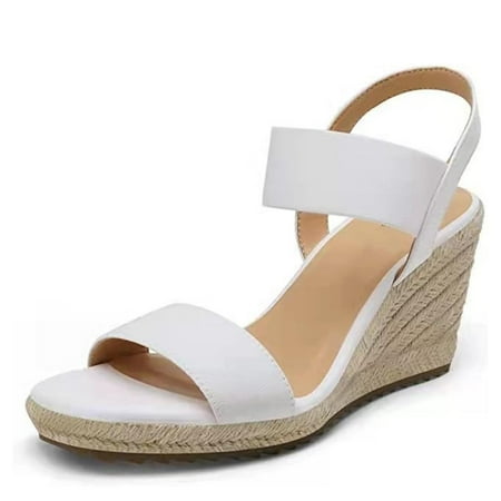 

Christmas Clearance! SuoKom Womens Sandals Summer Ladies Women Thick Soled Shoes Fish Mouth Casual Wedge Heels Sandals