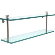 Foxtrot Collection 22" 2-Tiered Glass Shelf (Build to Order)