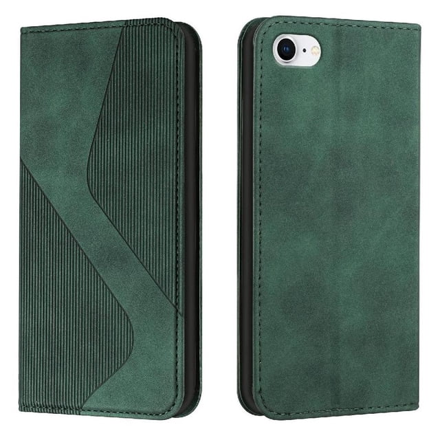 Case for iPhone 7/8 Card Slots Holder Wallet Kickstand Folio Flip PU Leather Magnetic