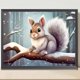thumbnail image 3 of 5D DIY completo redondo taladro diamante pintura nieve animal kit decoración del hogar arte arte, 3 of 9