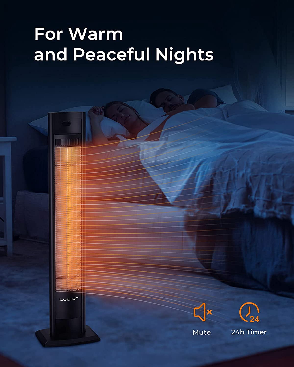 Patio Heater, Infrared Heater with Remote, 1500W/750W Outdoor Space Heater  with 24H Timer, IPX5 Waterproof Radiant Heater for Outdoor Indoor Use,  Quiet Garage Heater with Tip-over/Overheat Protection - Walmart.com