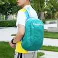 thumbnail image 4 of Hovmgk Back to School Supplies Foldable Backpack Outdoor Skin Bag Portable Sports Daypack Large Capacity Travel Backpack Class Supply List Green, 4 of 9