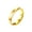 4mm Gold, variant on Unisex Stainless Steel Dome Band Rings Plain Glossy Beveled Edge Polished 6mm Black Size 8