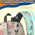 thumbnail image 5 of Chihuahua and Floral Beige Pattern 17" School Backpacks for Teens,Waterproof Oxford Fabric,S-Shape Padded Straps for School,Travel,Hiking,Camping, 5 of 6