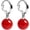 Red, variant on Handmade Jade Earrings Basic Gemstone Round 12MM Bead Ball Drop Dangle Earrings Rose Quartz Stone Earrings Natural Agate Bead Jade Drop Earrings for Women[f4087]