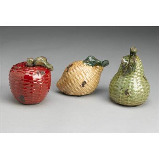 AA Importing 10841 Sculpture de Fruits - Lot de 3