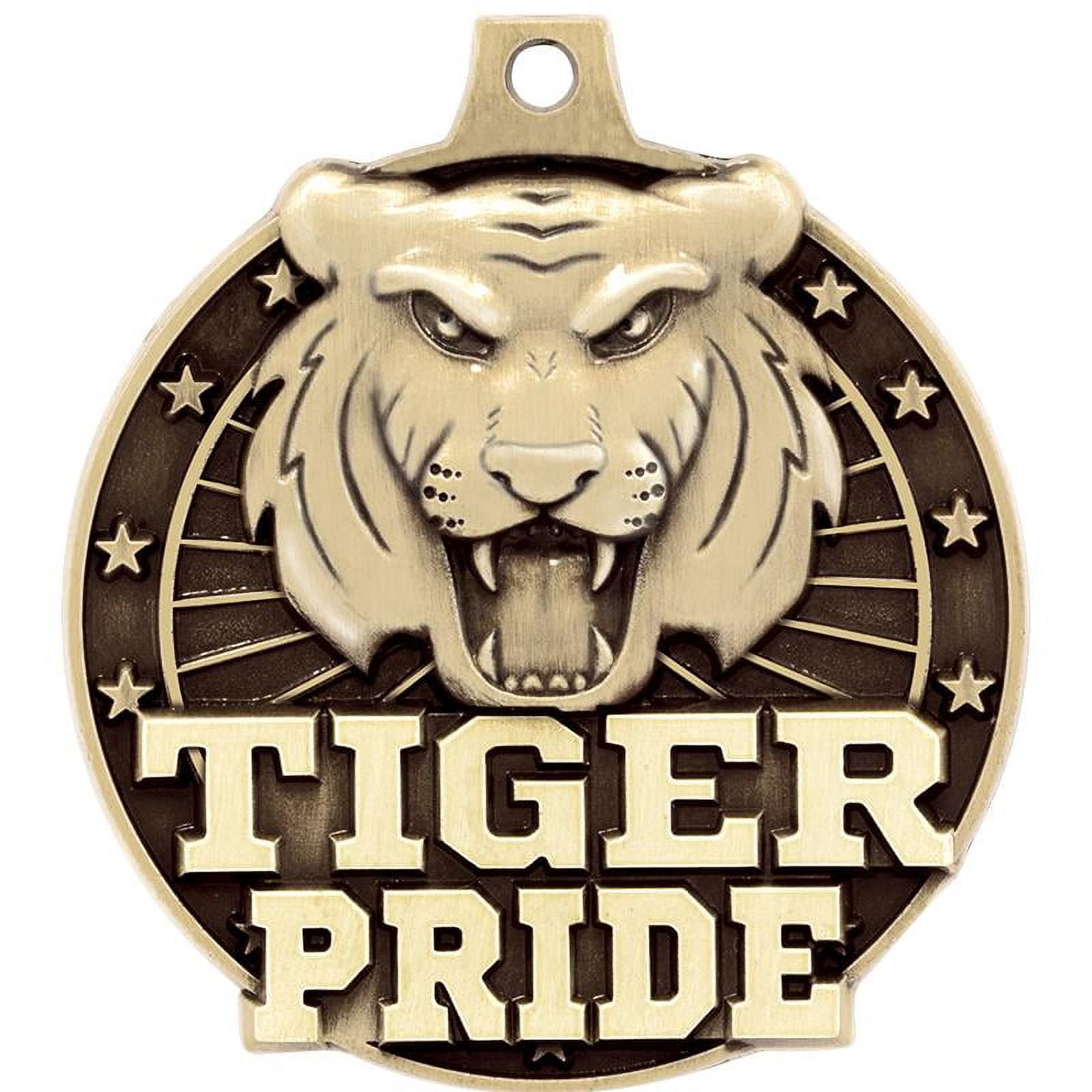 Tiger Pride Medals, 2" Gold Diecast Tiger Pride Medal Award 20 Pack