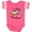 Football Pink and White, variant on I Love Christmas- cute teddy bear Boys or Girls Baby Bodysuit