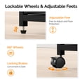 thumbnail image 2 of Ktaxon 4-Drawer File Cabinet  Fabric Filing Cabinet, Printer Stand, for A4 & Letter-Size, Black, 2 of 9