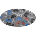 thumbnail image 5 of Game Controller Pattern Round Carpet Circle Rug Outdoor Patio Area Rug Washable Large Area Rugs Hallway Room Decor Fitness Mats, 5 of 8