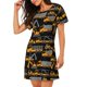 thumbnail image 2 of Fotbe Yellow Excavator Bata de Dormir para Mujer con Estampado, Camisón de Algodón de Manga Corta, Ropa de Dormir Casual, 2 of 6