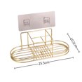 thumbnail image 5 of Estante de almacenamiento para fregadero, organizador de pasta de dientes y almacenamiento, cepillo de dientes eléctrico, organizador de baño, soporte para encimera de pasta de dientes, 5 of 5