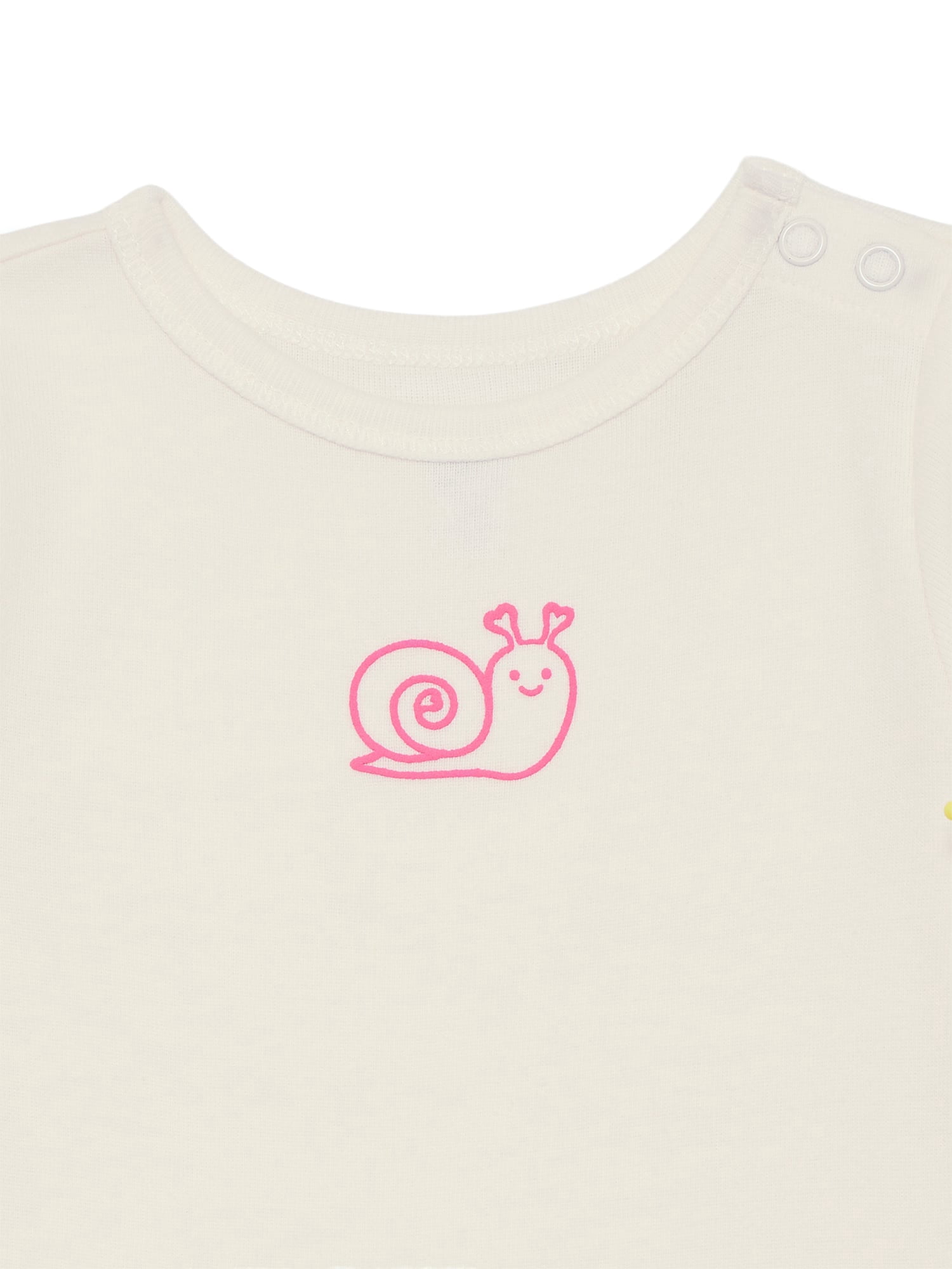Wonder Nation Baby Girls Bodysuit with Short Sleeves, Sizes 0-24 Months