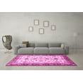 thumbnail image 3 of Ahgly Company Indoor Square Oriental Pink Traditional Area Rugs, 7' Square, 3 of 4