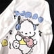 thumbnail image 4 of Sanrio-Camiseta Kawaii de Pochacco para niña, Top de manga corta con estampado de dibujos animados, sudadera de Anime que combina con todo para estudiantes, regalo, 4 of 4