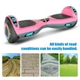 thumbnail image 2 of LIEAGLE Hoverboard Without Bluetooth and LED Lights, Smart 6.5” Self-Balancing Electric Scooter for Kids and Teenagers, Pink-Gray, 2 of 6