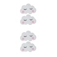 thumbnail image 3 of Guardoinrt 2pcs Cute Smiling Clouds For Decorative Wall Stickers Cloud Wall Boards ABS 3d Wall Board Easy To Install type 2 2Set, 3 of 6