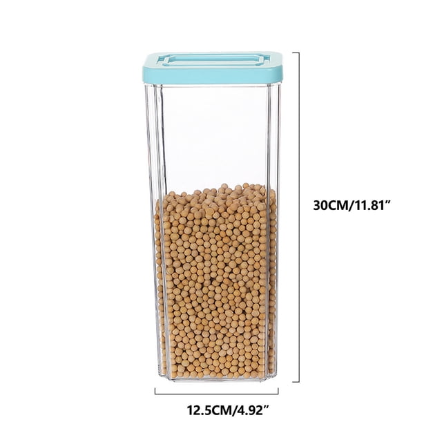 Yhmxh Food Storage Container With Lids Tall Airtight Food Storage Jar Plastic Food Storage Container Kitchen Pantry Containers For Cereal Flour And Sugar Kitchen Essentials Kitchen Gadgets Clearance