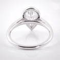 thumbnail image 5 of solitaire jewels 2CT Pear Moissanite Halo Engagement Ring For Women, 14K White Gold, 5 of 6