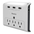 thumbnail image 2 of Huntkey Wall Mount Outlet with 3 2.1 Amp USB Ports and Outlets, Gray (4 Pack), 2 of 10